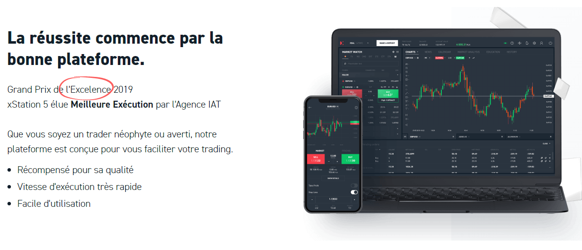 XTB: grand prix d'excellence