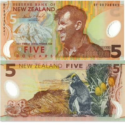 5 dollars néo-zélandais 5 dollars néo-zélandais